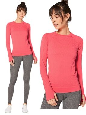 Lululemon Rest Less Pullover in Coral Flash Light Tone Fits Like S/M